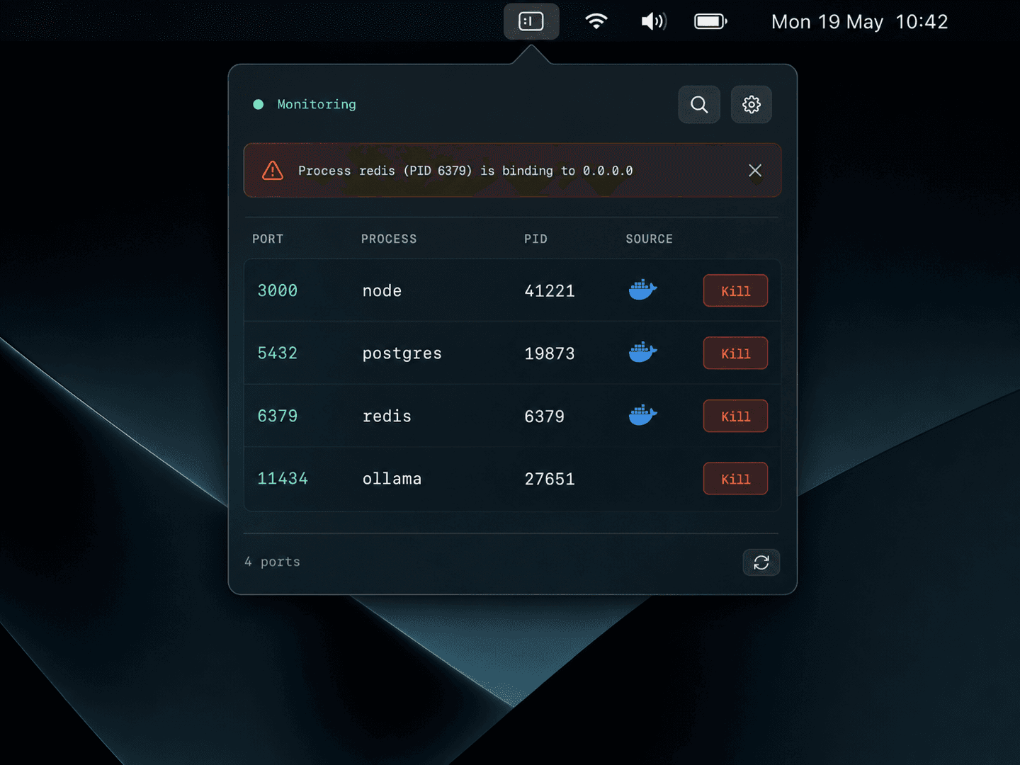 Dev Port Monitor preview