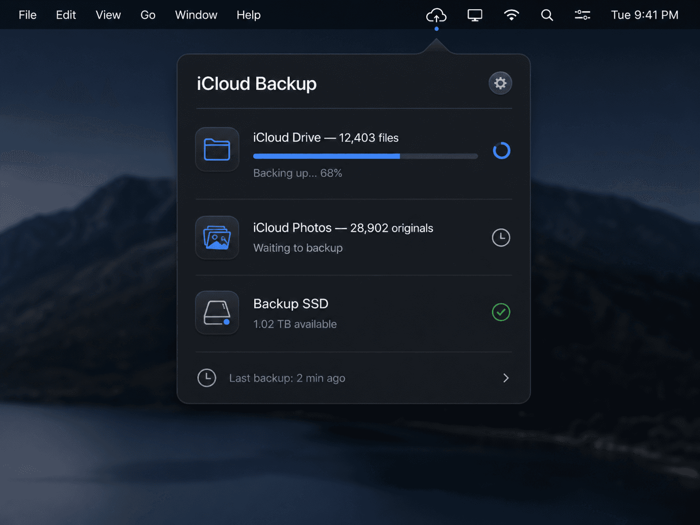 iCloud Backup preview